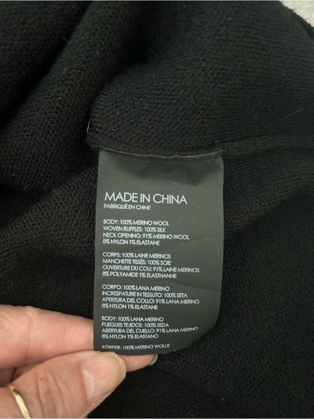 Club Monaco Cold-Shoulder Ruffle Sweater - Picture 9 of 11